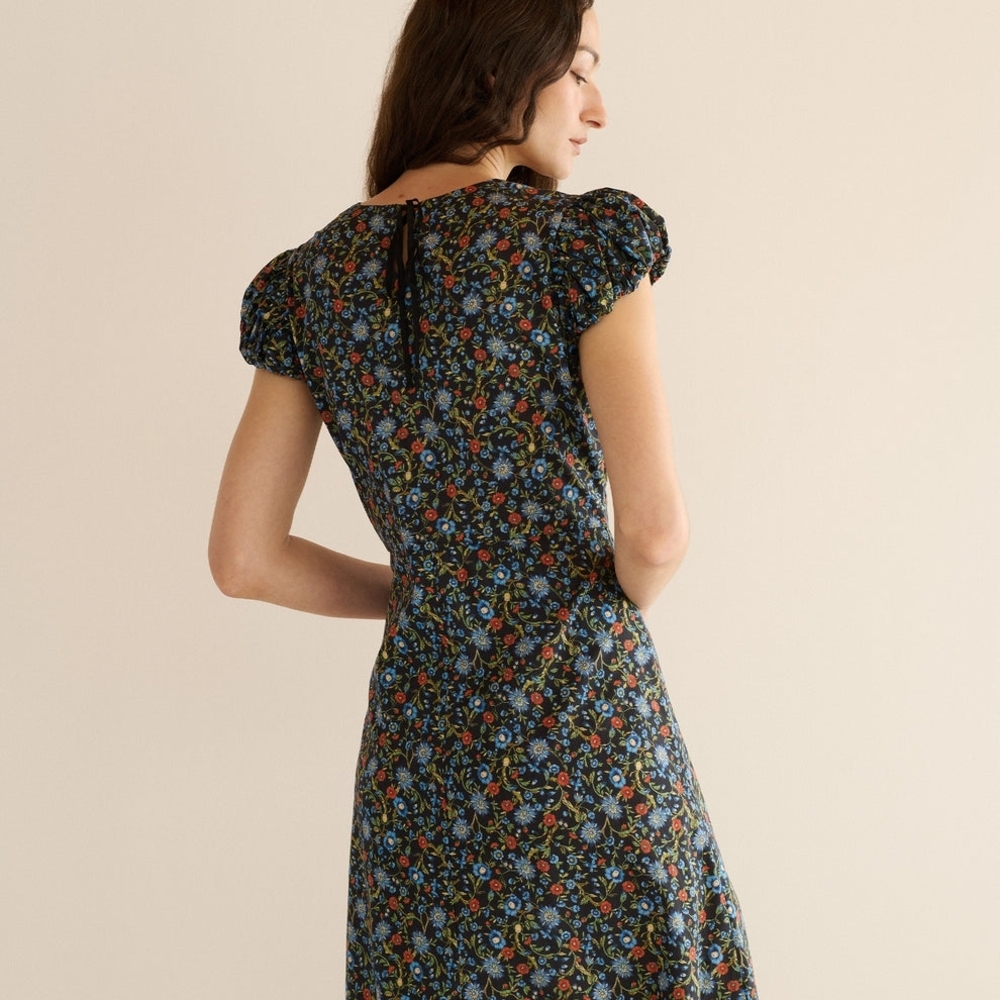 NWT Doen Rhodia Dress In Noir Prairie de Montagne - Picture 4 of 10